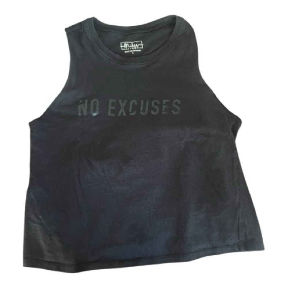 Miken Black Crew Neck Top